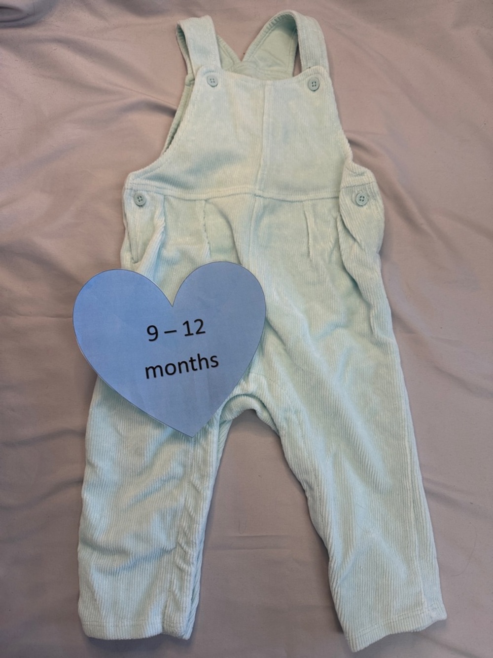 Mini Club - Mint Green Corduroy Kids Overalls